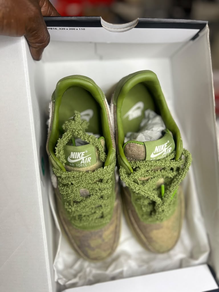 Nike Air Force 1 Low QS Camo "Wheatgrass / Asparagus" (Style Code: IO5011-300) *NEW*