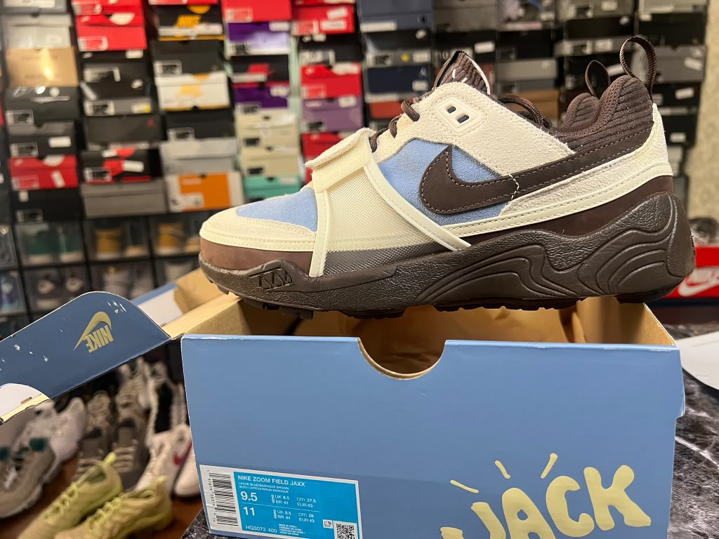 Travis Scott x Nike Zoom Field Jaxx "Leche Blue" (Style Code: HQ3072-400) *NEW*