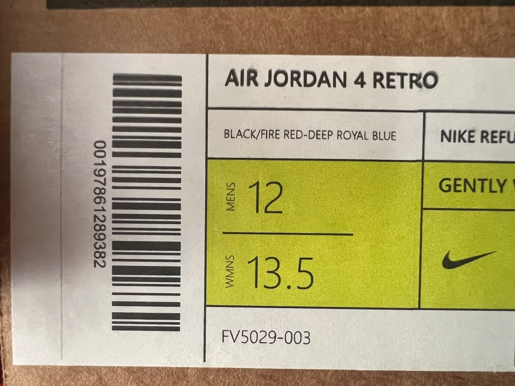 Air Jordan 4 Retro "Rare Air - White Lettering" (Style Code: FV5029-003) *NEW*