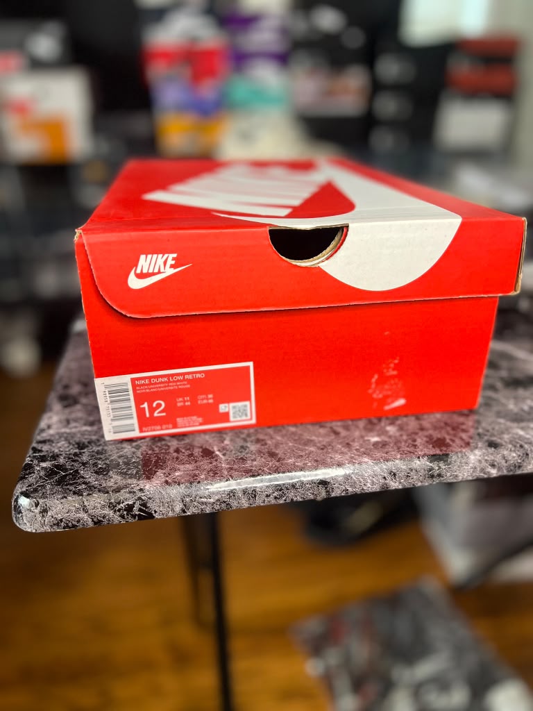 Nike Dunk Low Retro "Black/University Red" (Style Code: IV2706-010) *NEW*