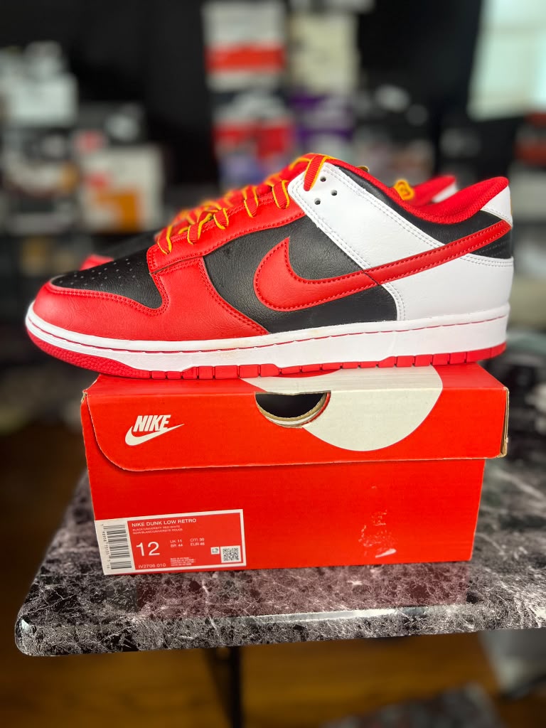 Nike Dunk Low Retro "Black/University Red" (Style Code: IV2706-010) *NEW*