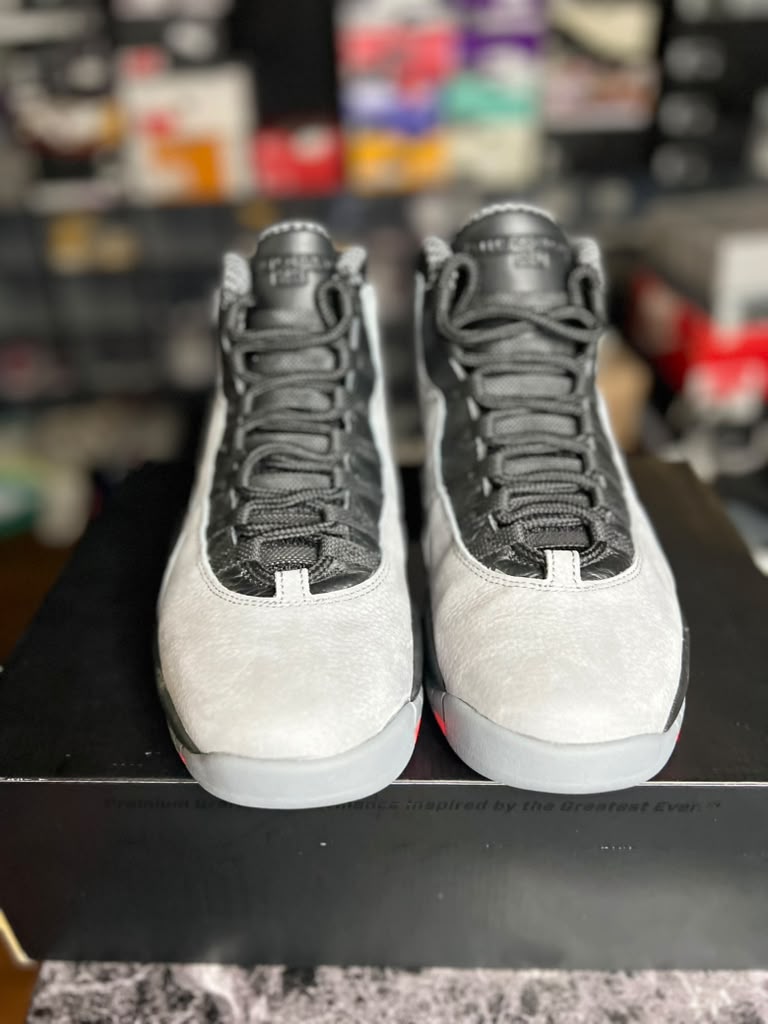 Air Jordan 10 Retro "Cool Grey / Infrared-Black" (Style Code: 310805-023) *PRE-LOVED*