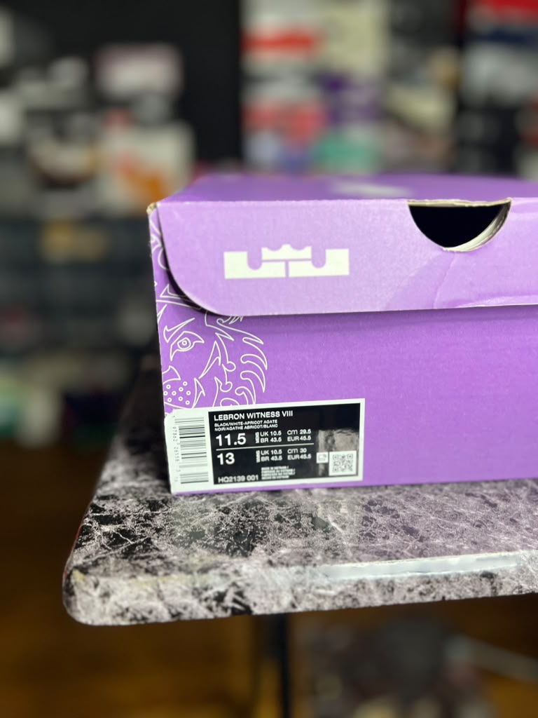 Nike LeBron Witness 8 "Black / Apricot Agate" (Style Code: HQ2139-001) *PRE-LOVED*