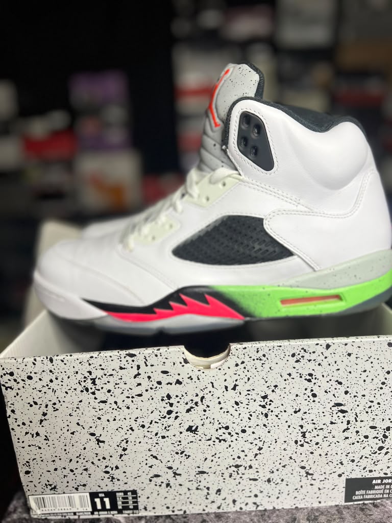 Air Jordan 5 Retro "Pro Stars / Poison Green" (Style Code: 136027-115) *PRE-LOVED*