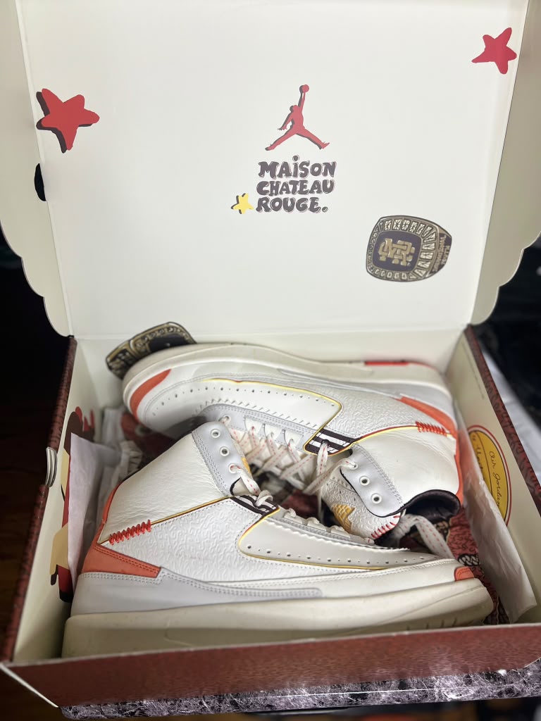 Air Jordan 2 Retro SP x Maison Château Rouge "United Youth International" (Style Code: DO5254-180) *PRE-LOVED*
