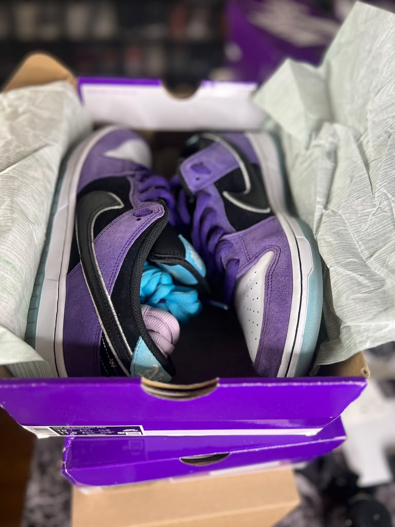 Nike SB Dunk Low Pro x Hayley Wilson "Court Purple" (Style Code: HJ0513-500) *PRE-LOVED*