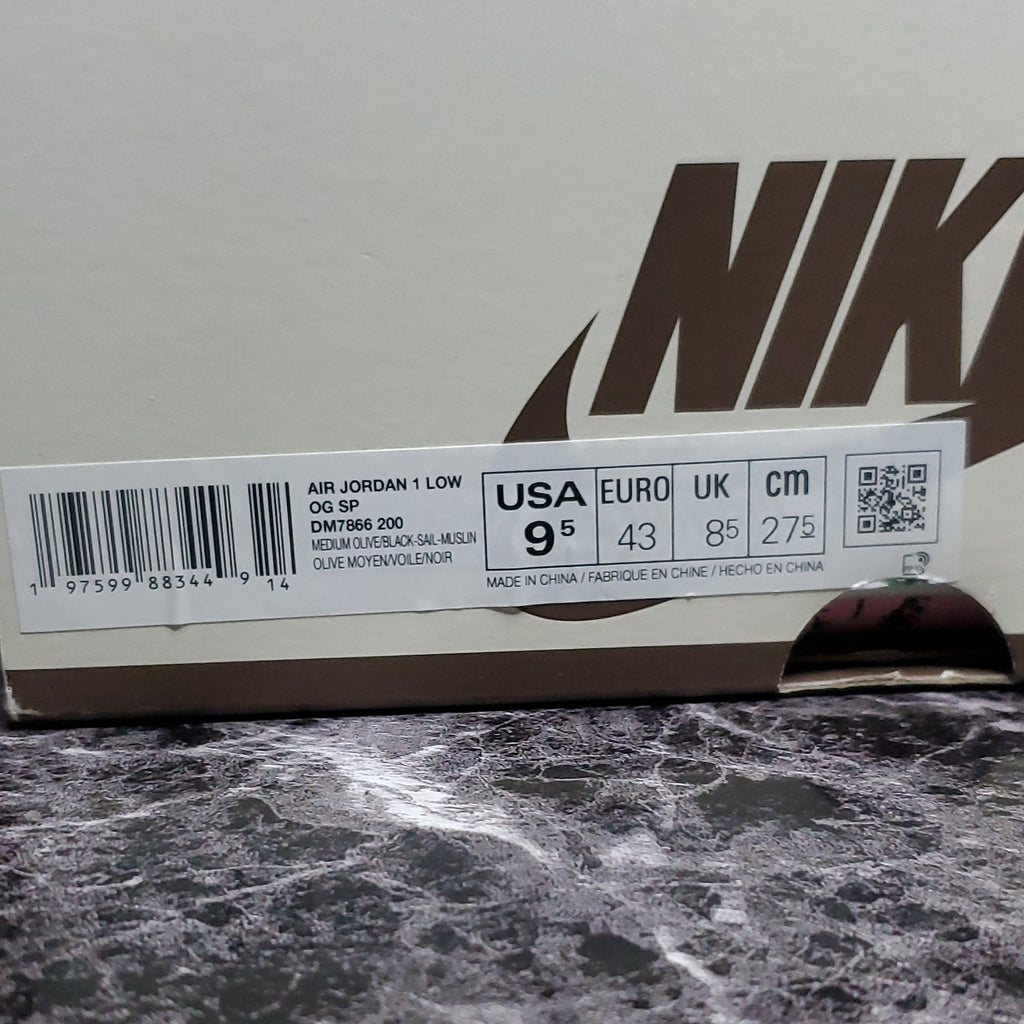 Jordan 1 Low OG SP "Travis Scott" Olive 9.5M